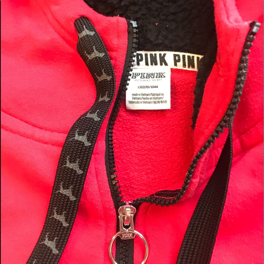 SOLD MERC* PINK Sherpa hoodie - Picture 5 of 6